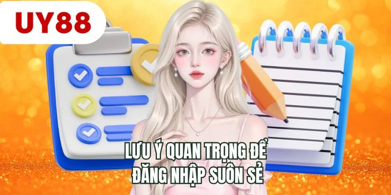 Lưu ý quan trọng để đăng nhập suôn sẻ